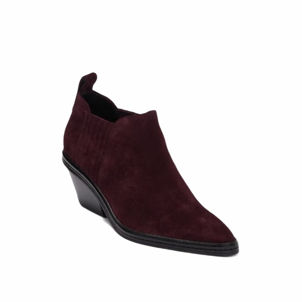Via Spiga Farly Suede Pointy Toe Ankle Bootie